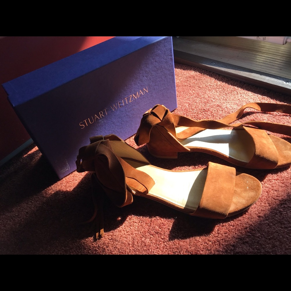 Stuart Weizmann Suede Sandals - image 3